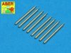 Aber A48 109 Set of 8 turned cal .50 (12,7mm) U.S. Browning M2 barrels for P-47 Thunderbolt (1:48)